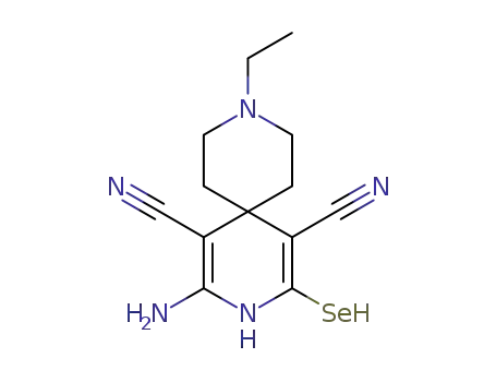 10-amino-7,11-dicyano-3-ethyl-9-aza-3-azoniaspiro[5,5]undeca-7,10-diene-8-selenolate