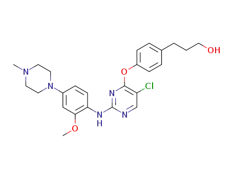 3-(4-((5-chloro-2-((2-methoxy-4-(4-methylpiperazin-1-yl)phenyl)amino)pyrimidin-4-yl)oxy)phenyl)propan-1-ol