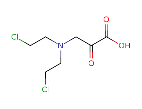 N,N-Bis-(2-chloraethyl)-β-amino-brenztraubensaeure