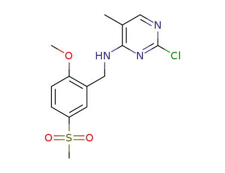 2-chloro-N-(2-methoxy-5-(methylsulfonyl)benzyl)-5-methylpyrimidin-4-amine