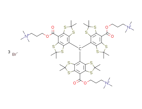 tris(8-[3-trimethylammonium]propyloxycarboxyl-2,2,6,6-tetramethylbenzo[1,2-d;4,5-d′]bis[1,3]dithiol-4-yl)methyl radical bromide