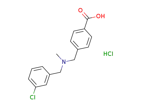 N-(4-carboxybenzyl)-1-(3-chlorophenyl)-N-methylmethanaminium chloride