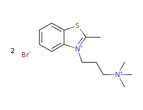 2-methyl-3-(3-(trimethylammonio)propyl)benzo[d]thiazol-3-ium dibromide