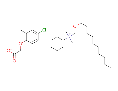 cyclohexyldecyloxymethyldimethylammonium 4-chloro-2-methylphenoxyacetate