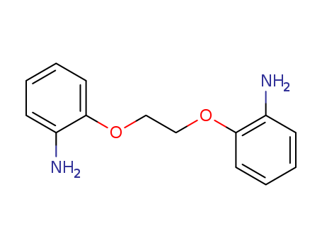 52411-34-4,2-[2-(2-Aminophenoxy)ethoxy]phenylamine,Aniline,2,2'-(ethylenedioxy)di- (6CI);1,2,7,8-Dibenzo-1,8-diamino-3,6-dioxaoctane;1,2-Bis(o-aminophenoxy)ethane;1,2-Bis[2-aminophenoxy]ethane;1,2-Di(o-aminophenoxy)ethane;2,2'-[1,2-Ethanediylbis(oxy)]bis[benzenamine];
