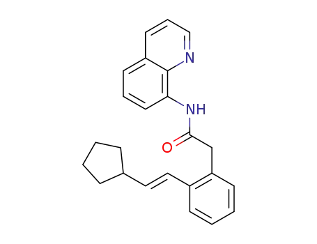 (E)-2-(2-(2-cyclopentylvinyl)phenyl)-N-(quinolin-8-yl)acetamide