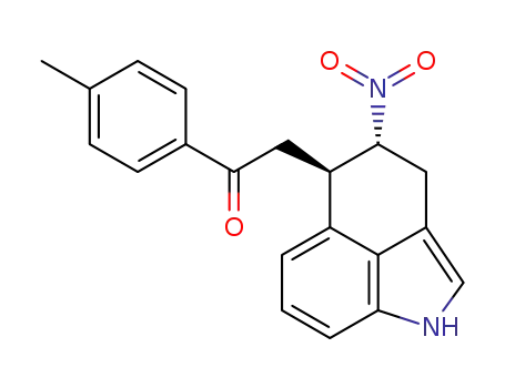2-((4R,5R)-4-nitro-1,3,4,5-tetrahydrobenzo[cd]indol-5-yl)-1-(p-tolyl)ethanone
