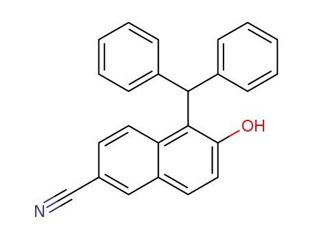 5-benzhydryl-6-hydroxy-2-naphthonitrile