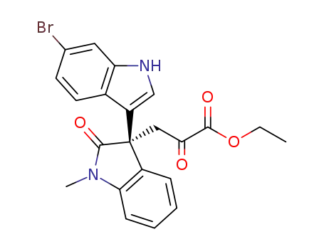 ethyl (S)-3-[3-(6-bromo-1H-indol-3-yl)-1-methyl-2-oxoindolin-3-yl]-2-oxopropanoate