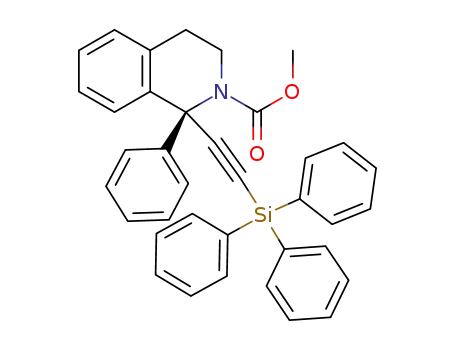 (S)-methyl 1-phenyl-1-((triphenylsilyl)ethynyl)-3,4-dihydroisoquinoline-2(1H)-carboxylate