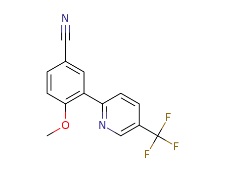 4-methoxy-3-[5-(trifluoromethyl)-2-pyridyl]benzonitrile