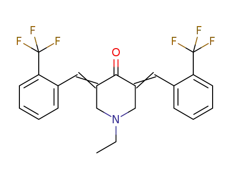 N-ethyl-3,5-bis-(2-(trifluoromethyl)benzylidene)piperidin-4-one