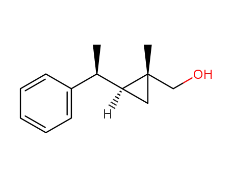 [(1R*,2S*)-1-methyl-(2-((S*)-1-phenylethyl)cyclopropyl)]methanol
