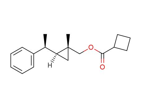 [(1R*,2S*)-1-methyl-2-((S*)-1-phenylethyl)cyclopropyl]methyl cyclobutanecarboxylate