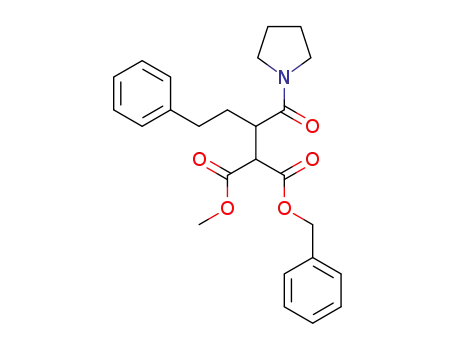 1-benzyl 3-methyl 2-[1-oxo-4-phenyl-1-(pyrrolidin-1-yl)butan-2-yl]malonate