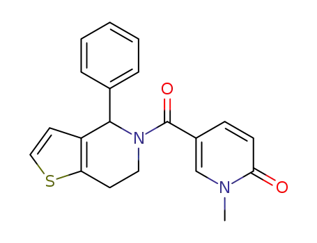 1-methyl-5-(4-phenyl-4,5,6,7-tetrahydrothieno[3,2-c]pyridine-5-carbonyl)pyridin-2(1H)-one