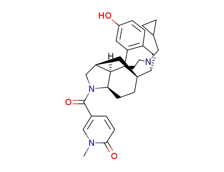 5-((1S,3aR,5aS,6R,11bR,11cS)-14-(cyclopropylmethyl)-10-hydroxy-2,3,3a,4,5,6,7,11c-octahydro-1H-6,11b-(epiminoethano)-1,5a-methanonaphth[1,2-e]indole-3-carbonyl)-1-methylpyridine-2(1H)-one