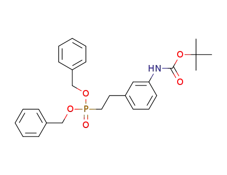 dibenzyl (3-(N-Boc-amino)phenethyl)phosphonate