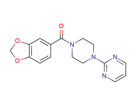 benzo[d][1,3]dioxol-5-yl(4-(pyrimidin-2-yl)piperazin-1-yl)mathanone