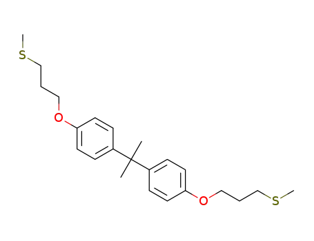 (((propane-2,2-diylbis(4,1-phenylene))bis(oxy))bis(propane-3,1-diyl))bis(methylsulfane)