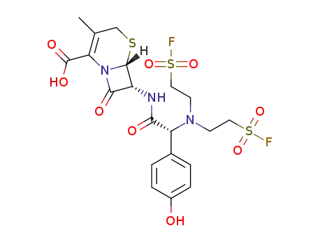 (7R)-7-((R)-2-(bis(2-(fluorosulfonyl)ethyl)ammonio)-2-(4-hydroxyphenyl)acetamido)-3-methyl-8-oxo-5-thia-1-azabicyclo[4.2.0]oct-2-ene-2-carboxylate
