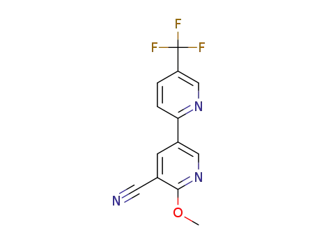 2-methoxy-5-[5-(trifluoromethyl)-2-pyridyl]pyridine-3-carbonitrile