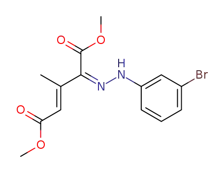 4-(3-bromo-phenylhydrazono)-3-methyl-pentenedioic acid dimethyl ester