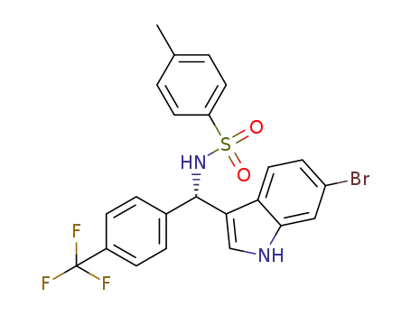 (S)-N-((6-bromo-1H-indol-3-yl)(4-(trifluoromethyl)phenyl)methyl)-4-methylbenzenesulfonamide