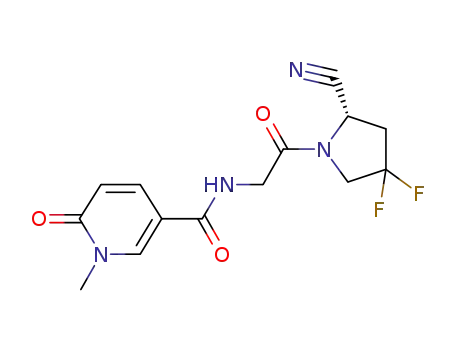 (S)-N-(2-(2-cyano-4,4-difluoropyrrolidin-1-yl)-2-oxoethyl)-1-methyl-6-oxo-1,6-dihydropyridine-3-carboxamide