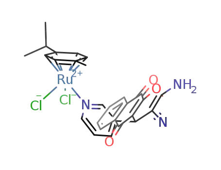 (3‑(2‑amino‑3‑cyano‑5,10‑dihydro‑5,10‑dioxo‑4H‑benzo[g]chromen‑4‑yl)pyridine)(dichlorido)(η5‑p‑cymene)ruthenium(II)
