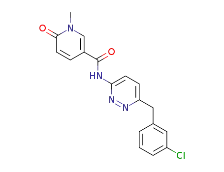 N-(6-(3-chlorobenzyl)pyridazin-3-yl)-1-methyl-6-oxo-1,6-dihydropyridine-3-carboxamide