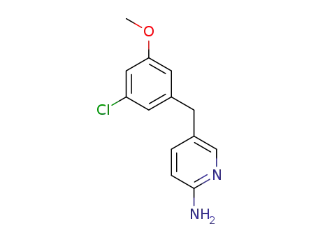 5-(3-chloro-5-methoxybenzyl)pyridin-2-amine