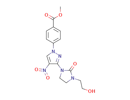 methyl 4-[3-[3-(2-hydroxyethyl)-2-oxoimidazolidin-1-yl]-4-nitropyrazol-1-yl]benzoate