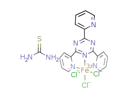 [Fe(2,4,6-tris-(2-pyridyl)-1,3,5-triazine)Cl3]thiourea