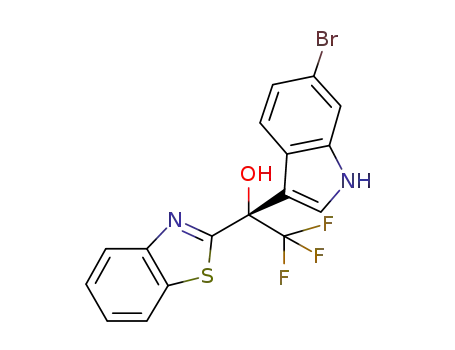 (R)-1-(benzo[d]thiazol-2-yl)-1-(6-bromo-1H-indol-3-yl)-2,2,2-trifluoroethan-1-ol