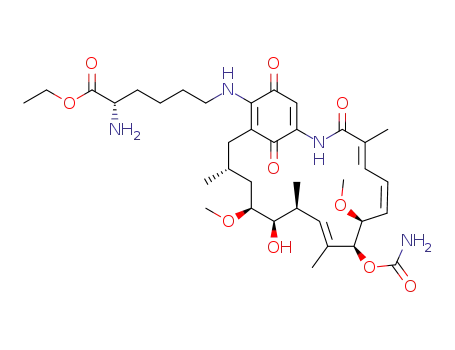 (S)-ethyl 2-amino-6-(((4E,6Z,8S,9S,10E,12S,13R,14S,16R)-9-(carbamoyloxy)-13-hydroxy-8,14-dimethoxy-4,10,12,16-tetramethyl-3,20,22-trioxo-2-azabicyclo[16.3.1]docosa-1(21),4,6,10,18-pentaen-19-yl)amino)hexanoate