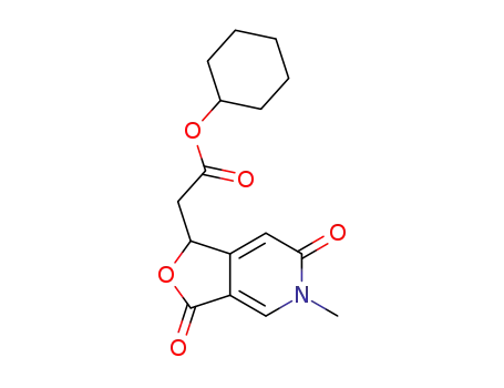 cyclohexyl 2-(5-methyl-3,6-dioxo-1,3,5,6-tetrahydrofuro[3,4-c]pyridin-1-yl)acetate