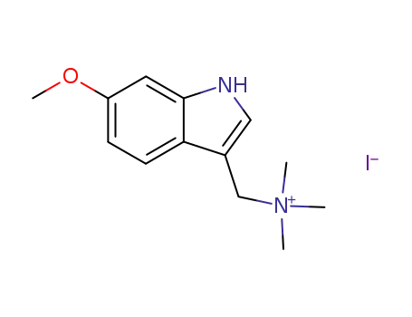 6-methoxy-3-((trimethyl-14-azaneyl)methyl)-1H-indole iodide