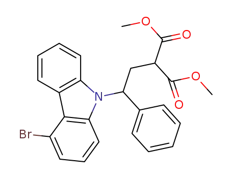 dimethyl 2-(2-(4-bromo-9H-carbazol-9-yl)-2-phenylethyl)malonate