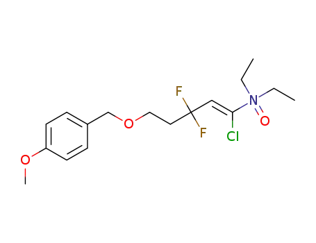 (Z)-1-chloro-N,N-diethyl-3,3-difluoro-5-((4-methoxybenzyl)oxy)pent-1-en-1-amine N-oxide