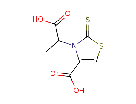 3-(1-carboxy-ethyl)-2-thioxo-2,3-dihydro-thiazole-4-carboxylic acid