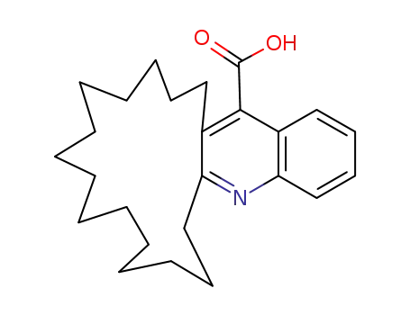 7,8,9,10,11,12,13,14,15,16,17,18,19,20-tetradecahydro-6H-cycloheptadeca[b]quinoline-21-carboxylic acid