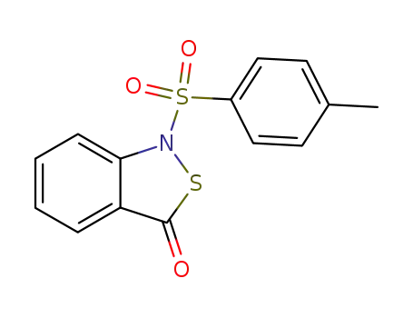 Molecular Structure of 91859-89-1 (2,1-Benzisothiazol-3(1H)-one, 1-[(4-methylphenyl)sulfonyl]-)