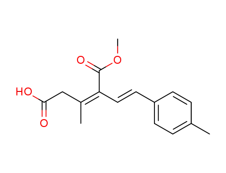 (Z)-3-Methyl-2-((E)-2-p-tolyl-vinyl)-pent-2-enedioic acid 1-methyl ester