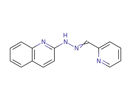 Molecular Structure of 7385-99-1 (PYRIDINE-2-CARBOXALDEHYDE 2-QUINOLYLHYDRAZONE)