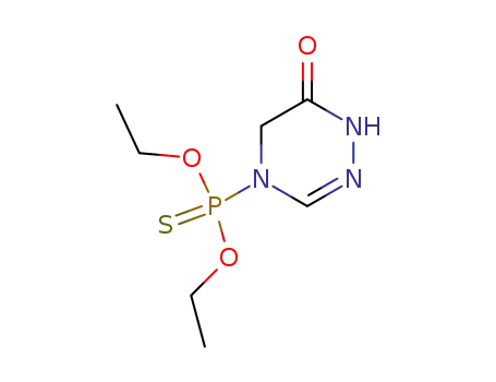 (6-Oxo-5,6-dihydro-1H-[1,2,4]triazin-4-yl)-phosphonothioic acid O,O-diethyl ester