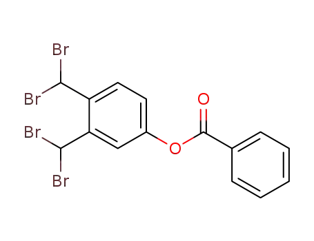 Molecular Structure of 78119-71-8 (Phenol, 3,4-bis(dibromomethyl)-, benzoate)
