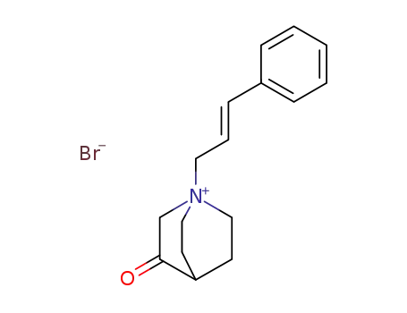 1-cinnamyl-1-azoniabicyclo<2.2.2>octan-3-one bromide
