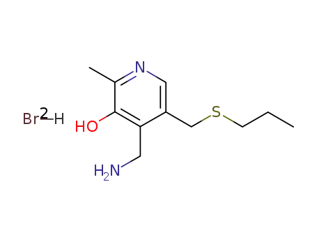 4-Aminomethyl-2-methyl-5-propylsulfanylmethyl-pyridin-3-ol; hydrobromide