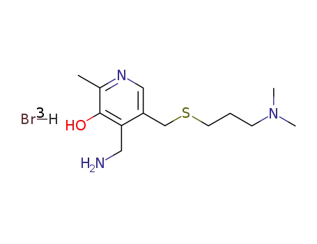 4-Aminomethyl-5-(3-dimethylamino-propylsulfanylmethyl)-2-methyl-pyridin-3-ol; hydrobromide